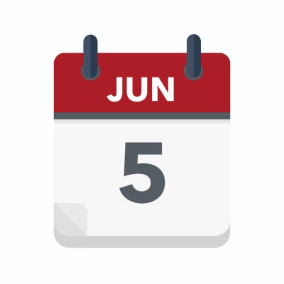 Calendar icon showing 5th June