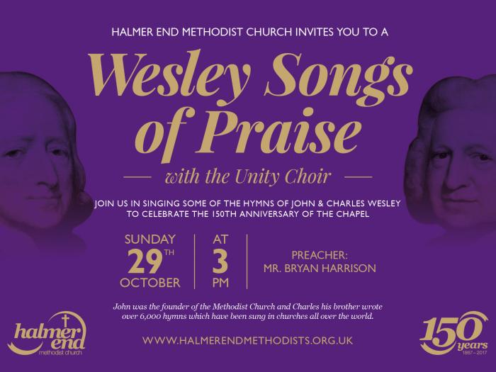Halmer End Wesley Songs of Praise Poster_171012
