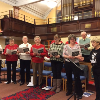 Unity Choir at Christmas Chip 'n' Hymn